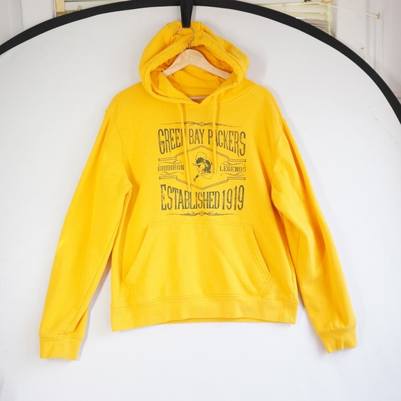 NFL x Darius Rucker Collection Other - NFL Darius Rucker Green Bay Packers Yellow Hoodie Mens Small Gridiron Legends